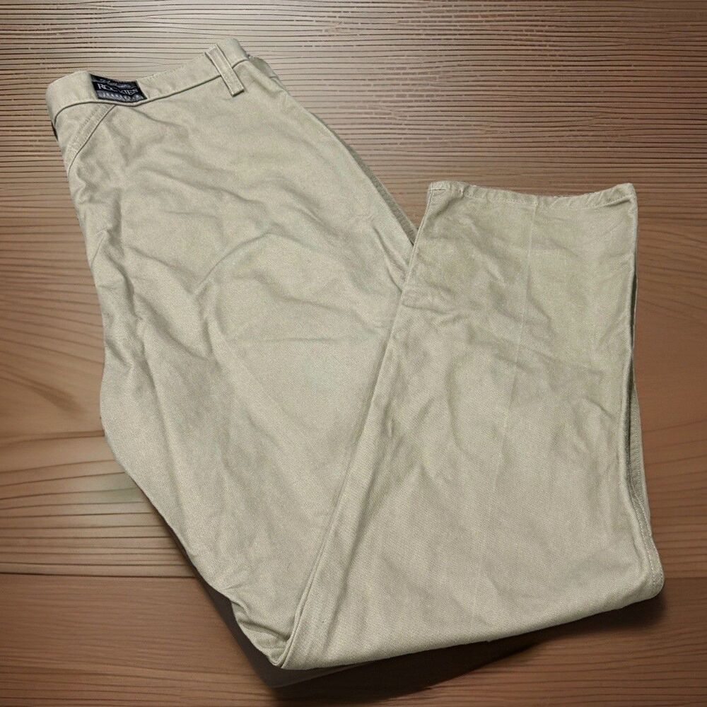 Vintage Rockies Jeans Sz 19/20L Tan Pleated Bareback High Waist Tapered Western
